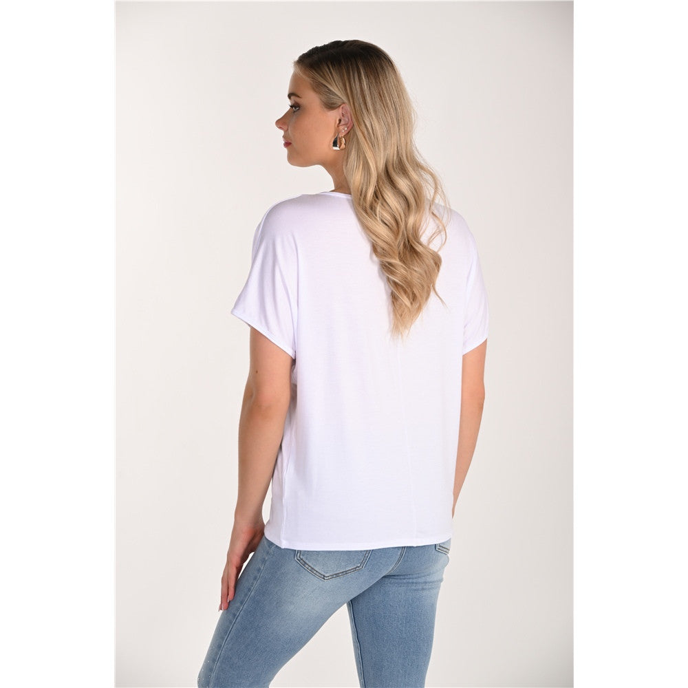 T-shirt à imprimé de fleurs