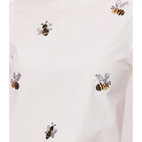 T-shirt avec broderies d'abeilles