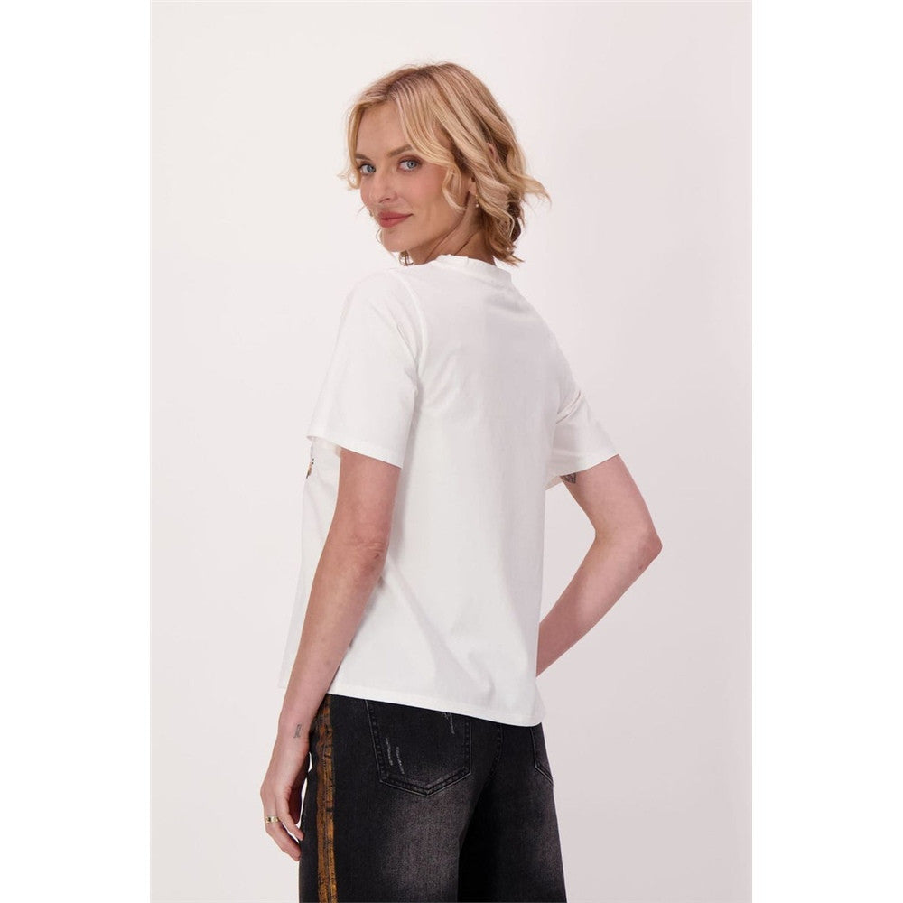 T-shirt avec broderies d'abeilles