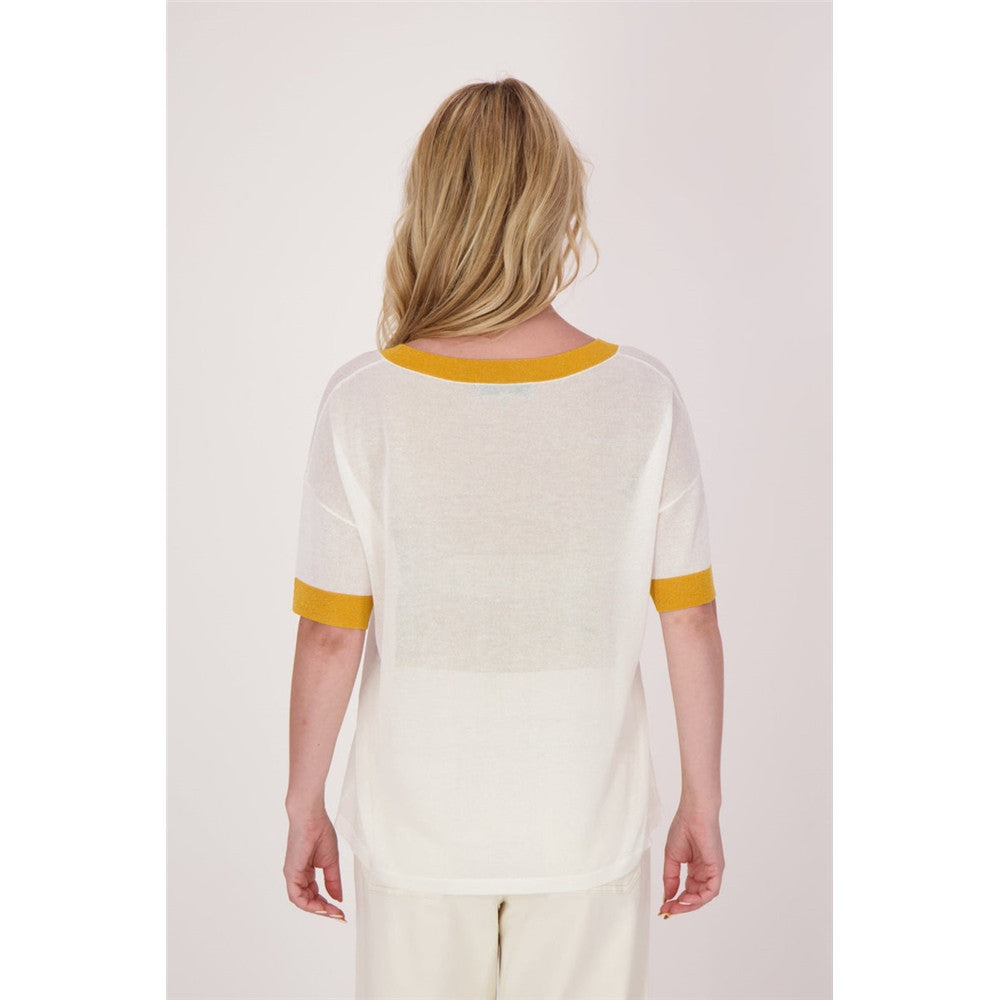 T-shirt avec fleur & brillants
