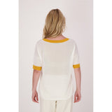 T-shirt avec fleur & brillants