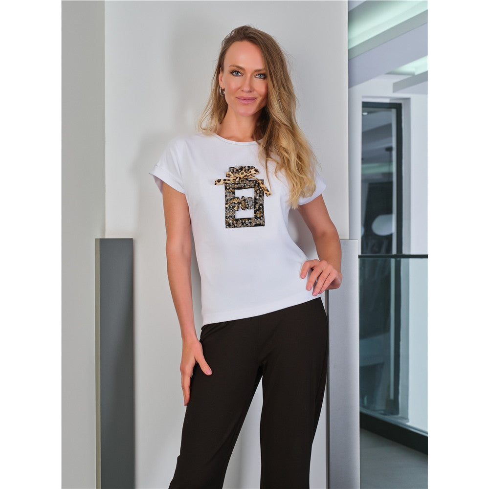 T-shirt bouteille parfum - Taille : MEDIUM - Couleur : Blanc