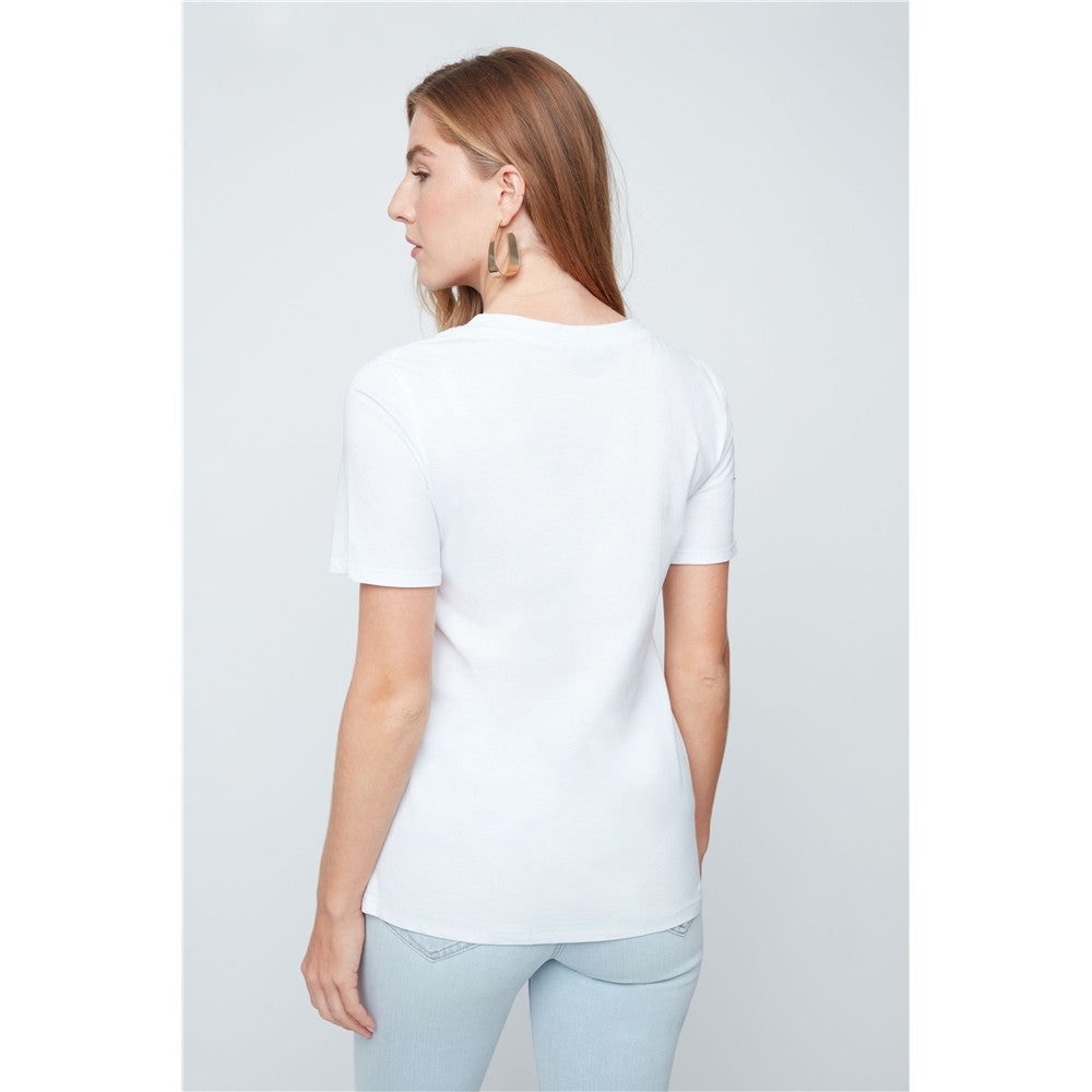 T-shirt cœur brodé