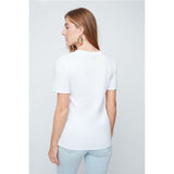 T-shirt cœur brodé