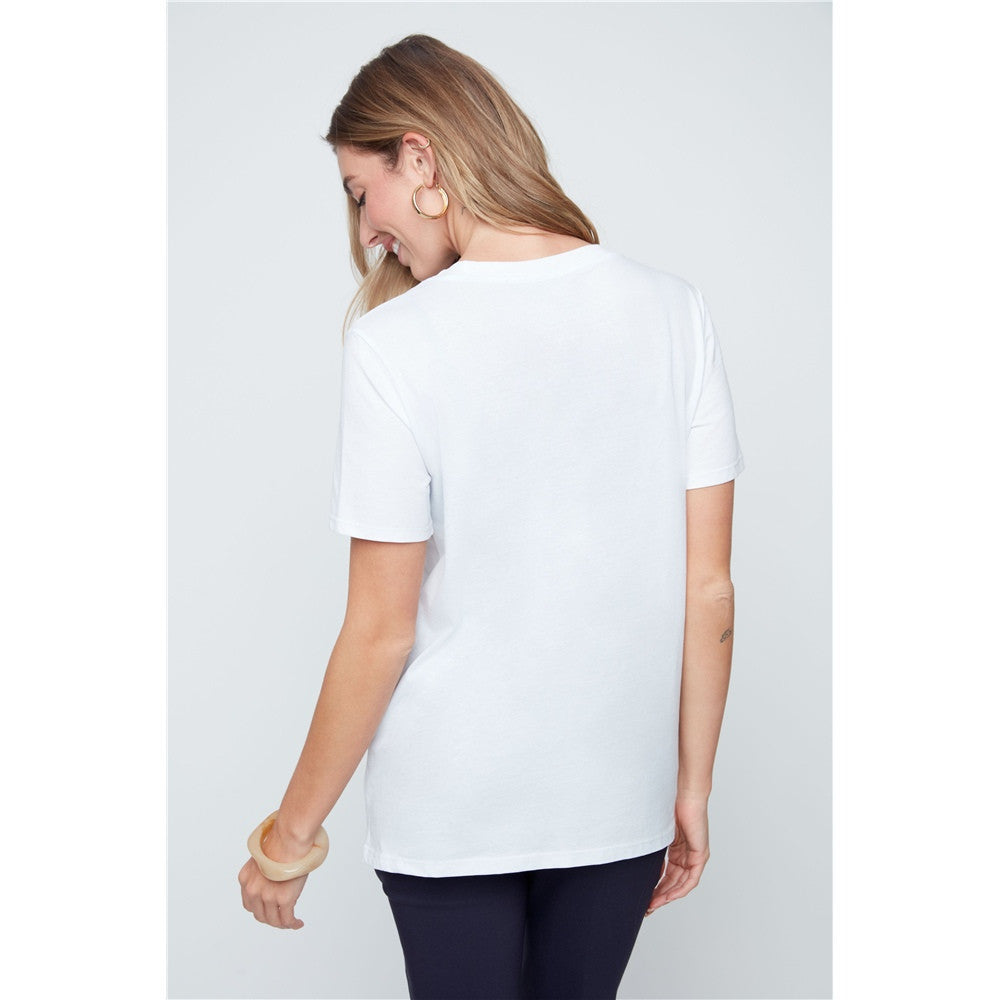 T-shirt cœur brodé
