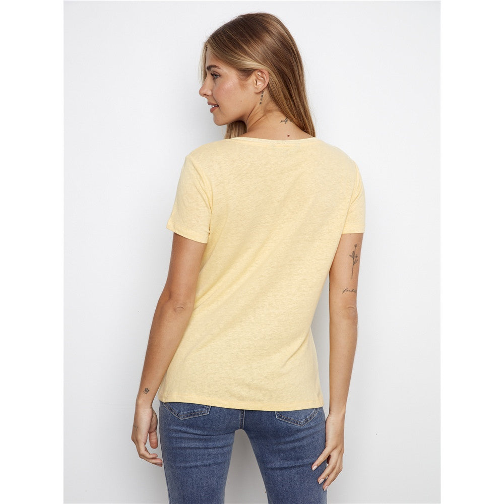 T-shirt col V