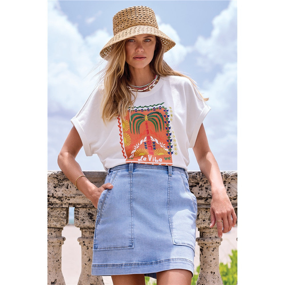 T-shirt graphique « Le Vibe »