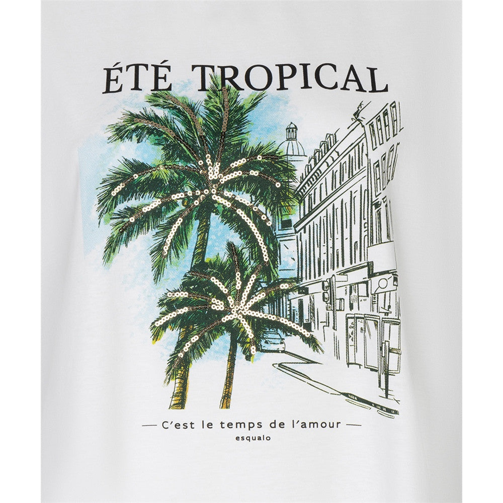 T-shirt imprimé " Eté Tropical "