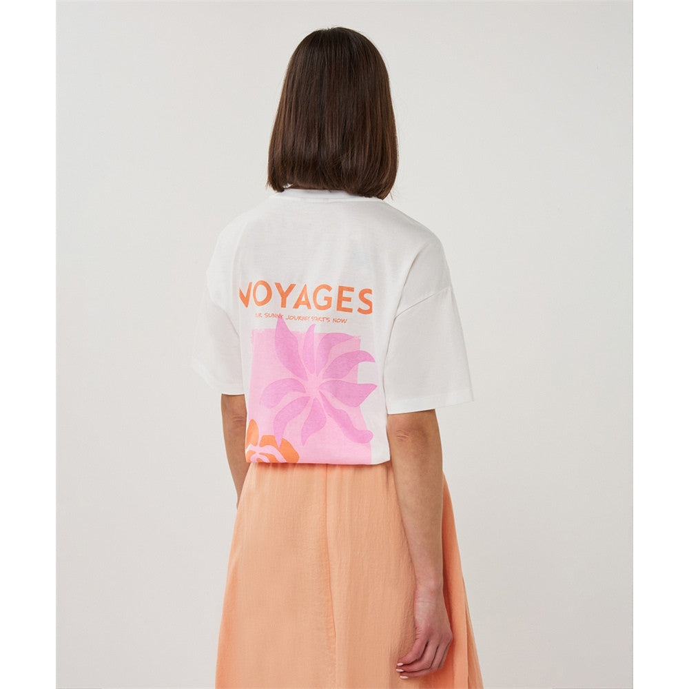 T-shirt imprimé " Voyages "