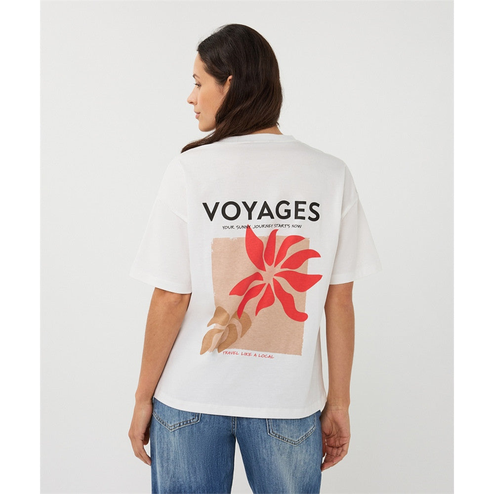 T-shirt imprimé " Voyages "