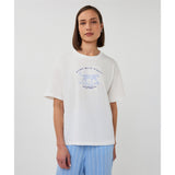 T-shirt imprimé animal - Taille : MEDIUM - Couleur : Blanc cassé/Bleu