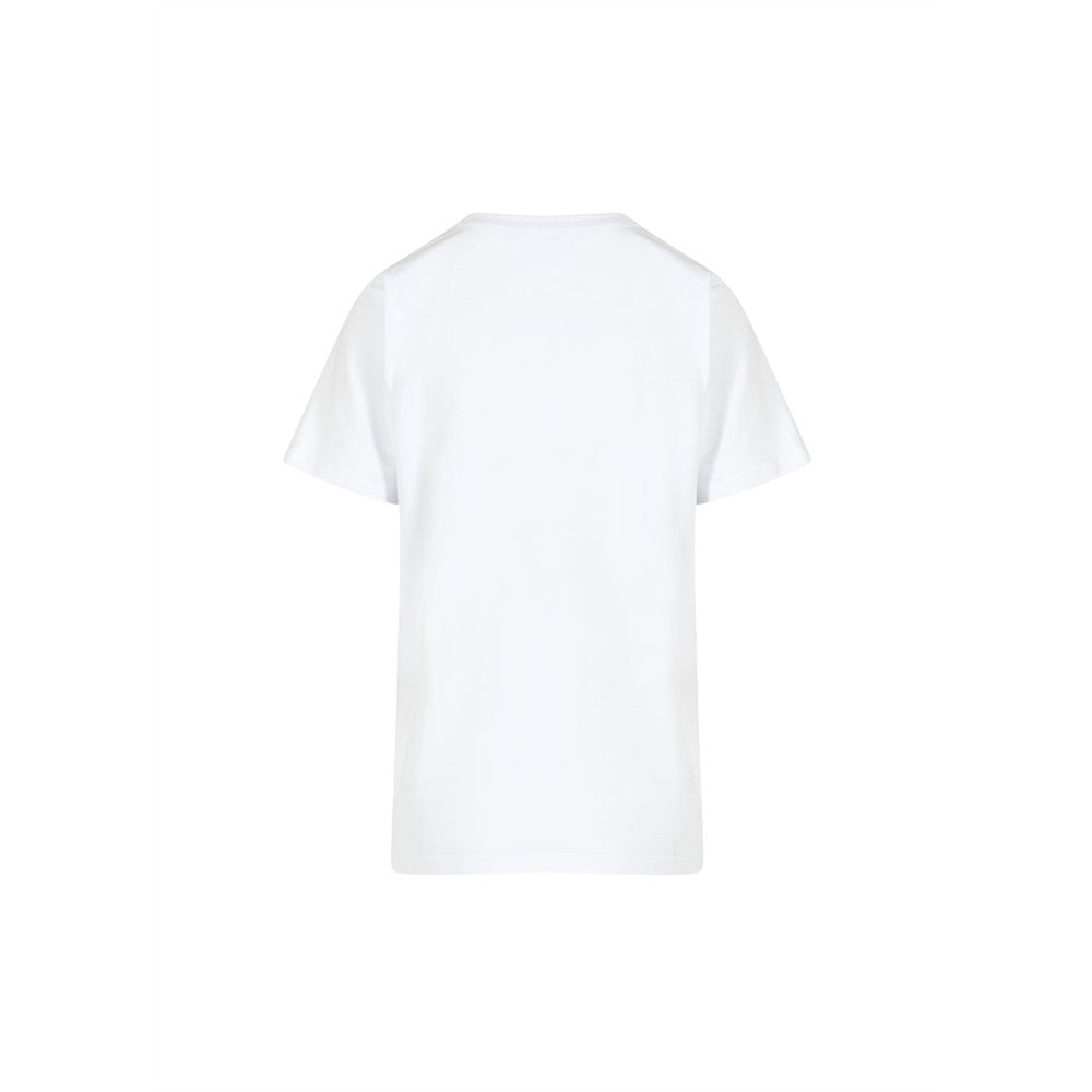 T-shirt imprimé fleur avec brillants