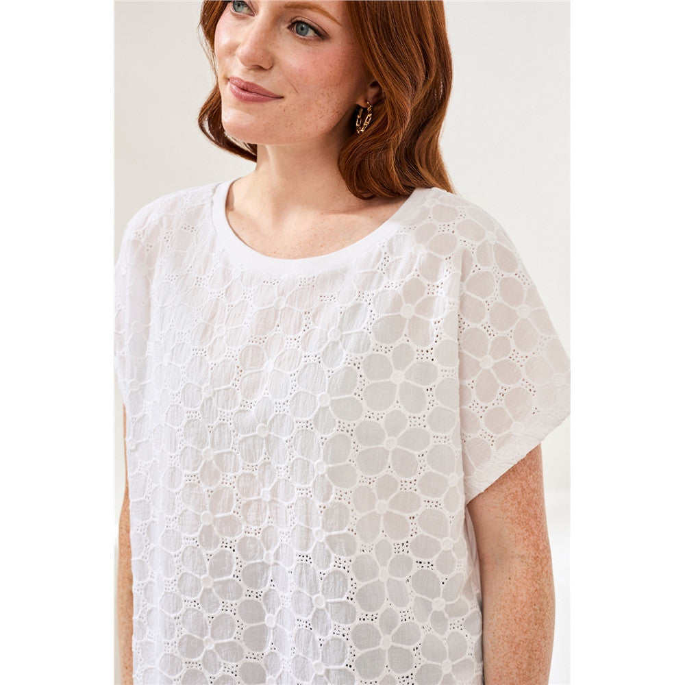 T-shirt imprimé graphique - Taille : SMALL - Couleur : Blanc