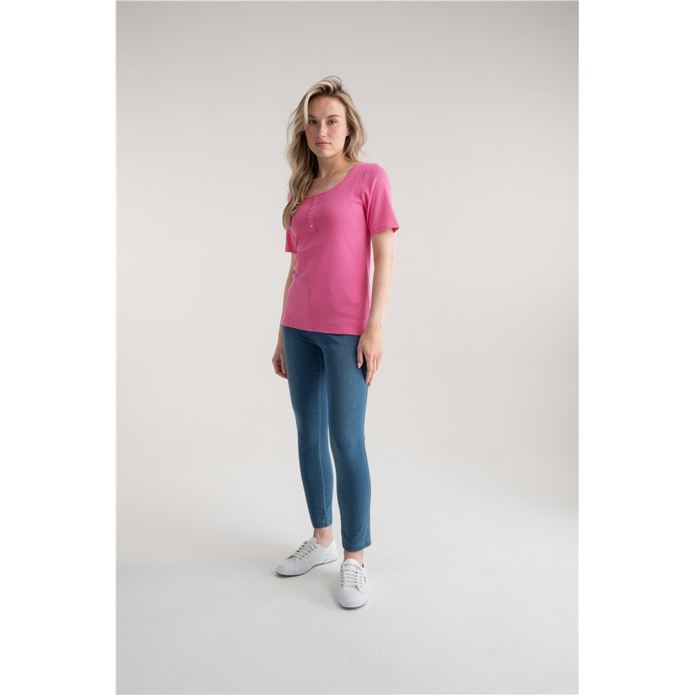 T-shirt uni col rond