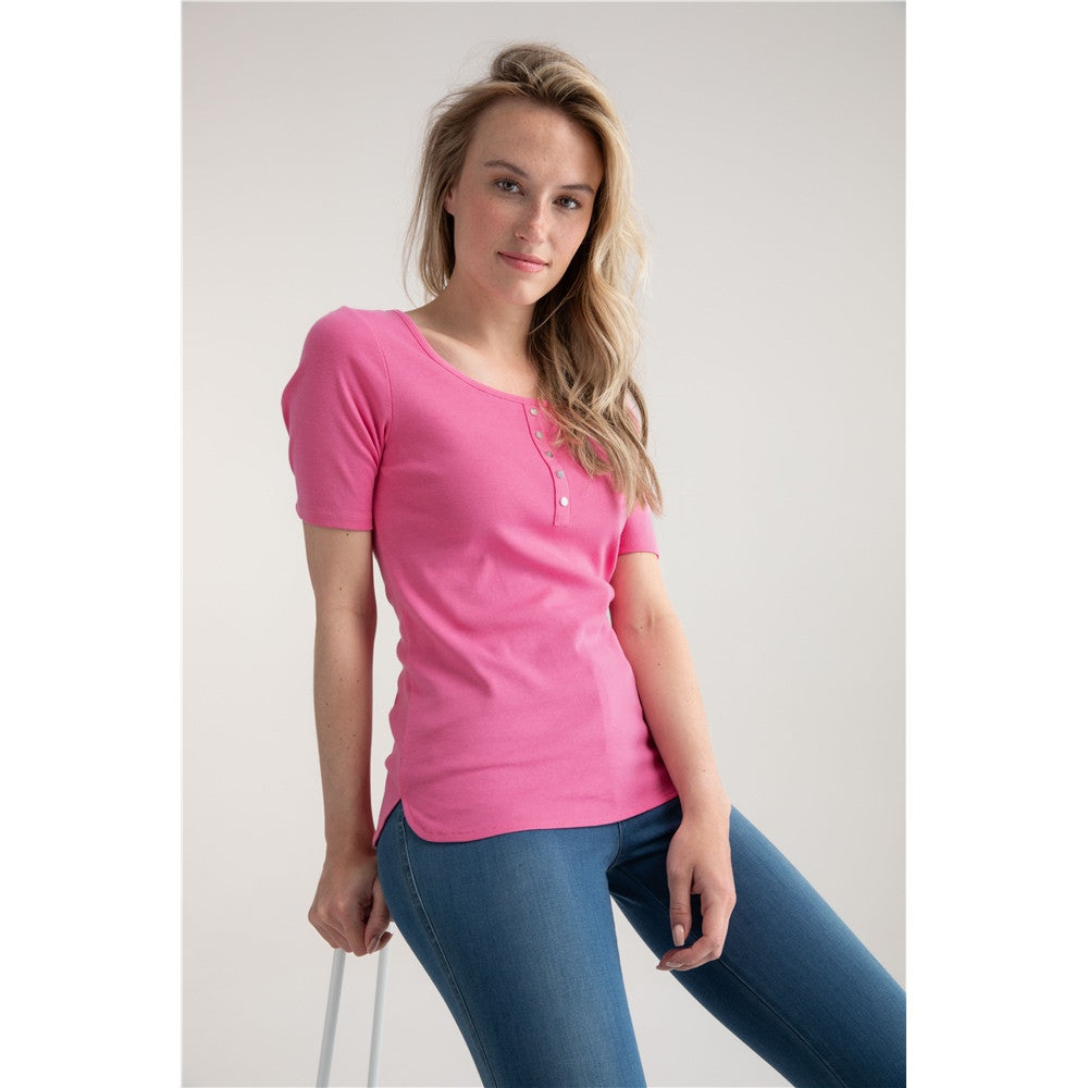 T-shirt uni col rond