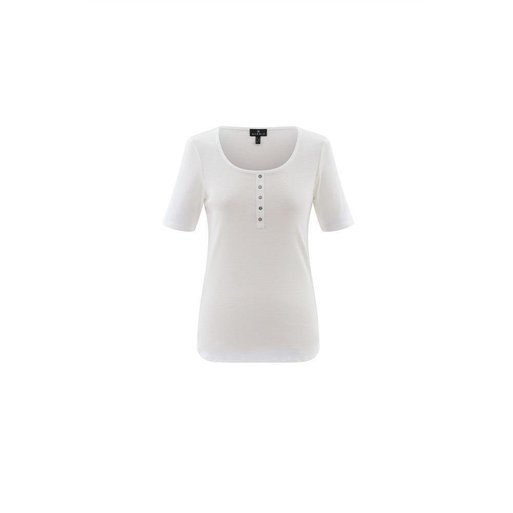 T-shirt uni col rond - Taille : XXLARGE - Couleur : Blanc