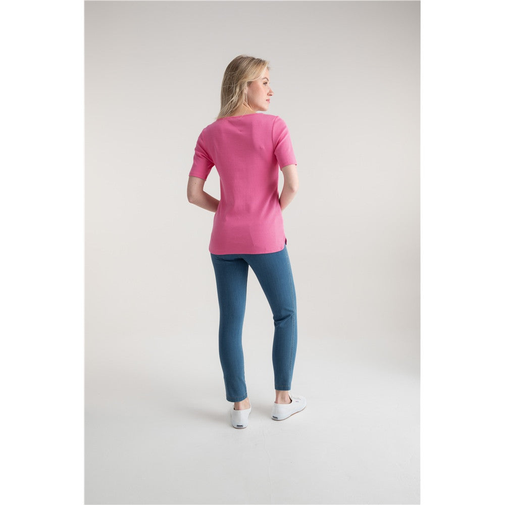 T-shirt uni col rond
