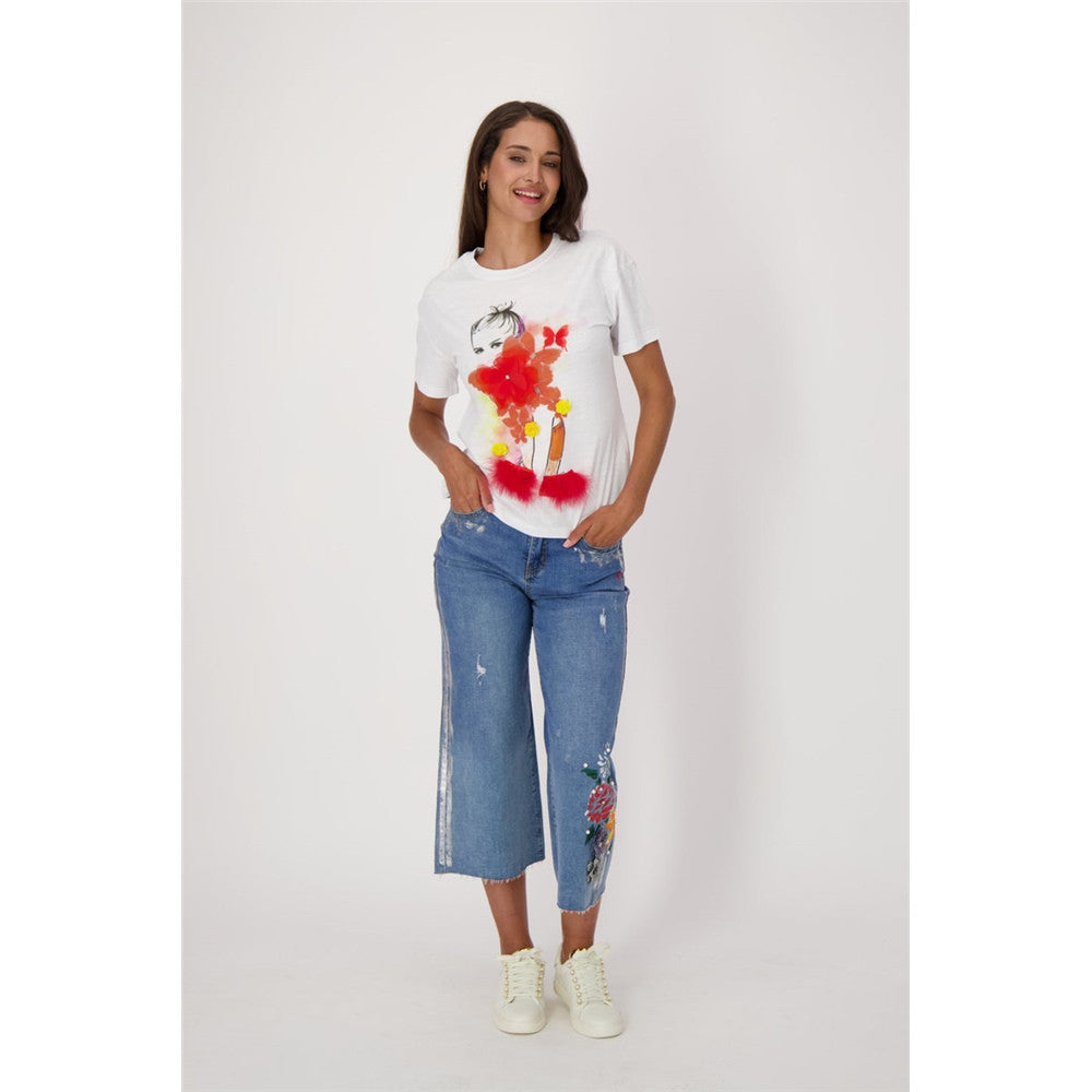 T-shirt visage femme
