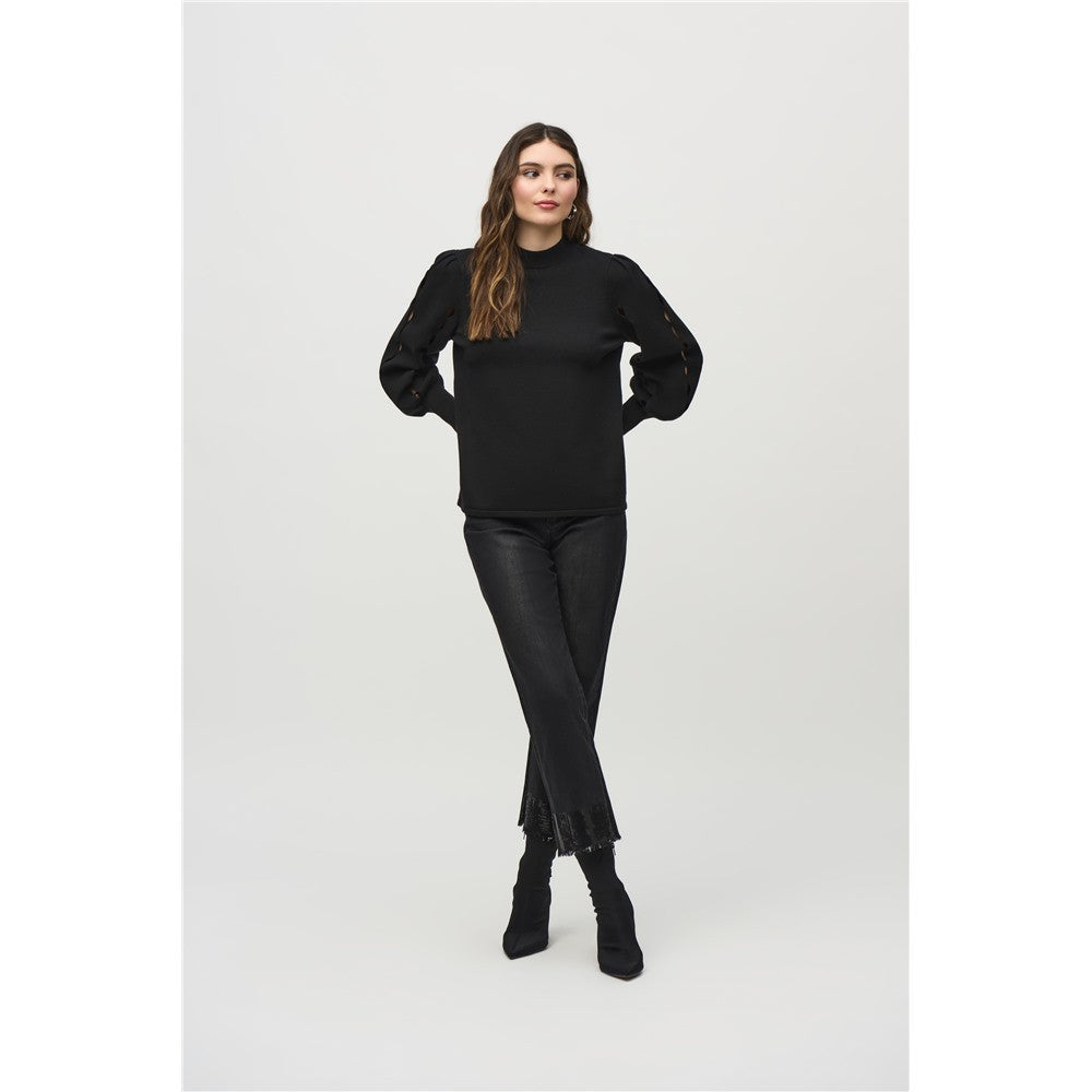 Tricot avec ouvertures aux manches - Taille : SMALL - Couleur : Noir