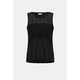 Tunique décontractée en tricot jacquard de viscose à motif à chevrons