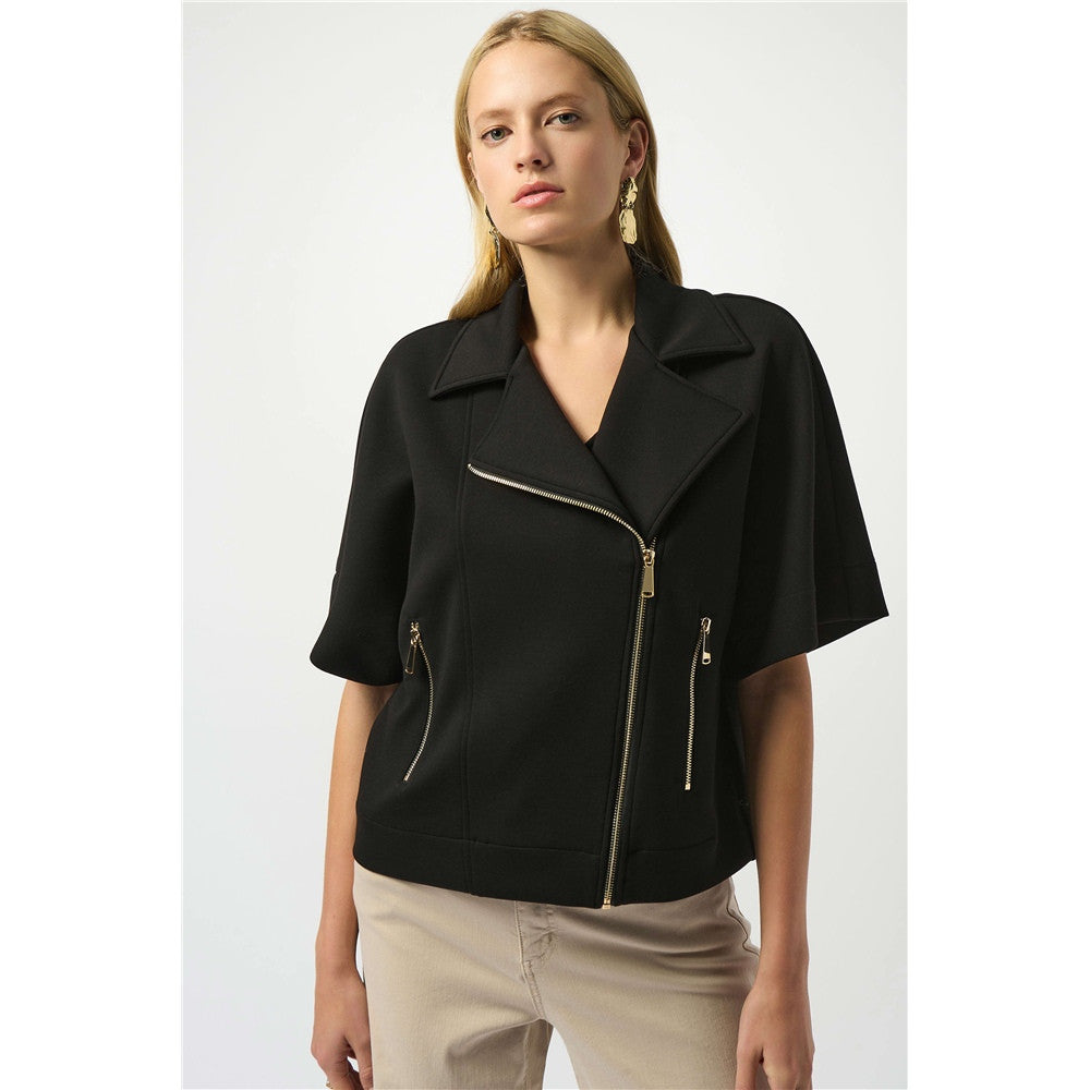 Veste Boxy en jersey - Taille : 8 - Couleur : Noir