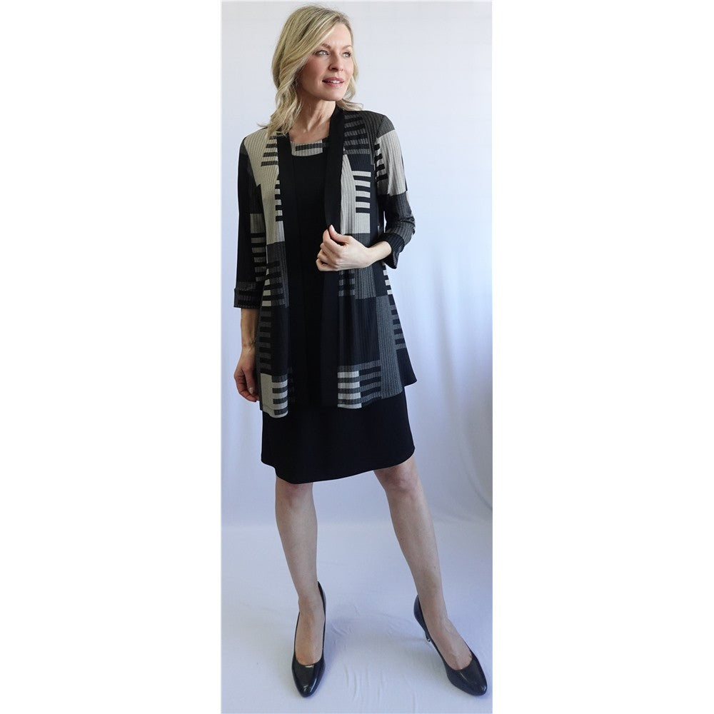 Veste à carreaux - Taille : SMALL - Couleur : Beige/Noir