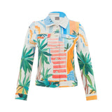 Veste à imprimé tropical - Taille : SMALL - Couleur : Multicolore