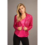Veste à paillettes - Taille : 10 - Couleur : Fuschia