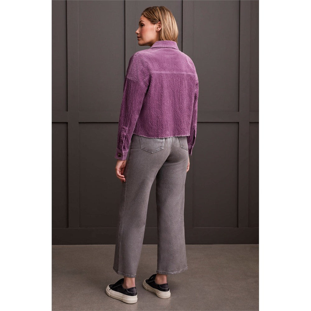 Veste côtelée avec boutons