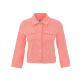 Veste courte avec détails de strass - Taille : MEDIUM - Couleur : Corail