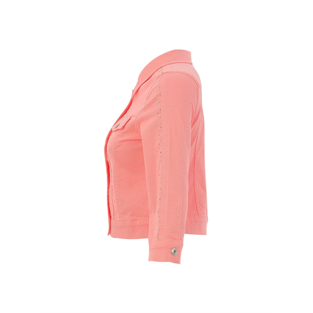 Veste courte avec détails de strass