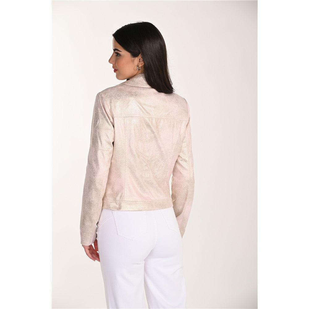 Veste courte effet irisé