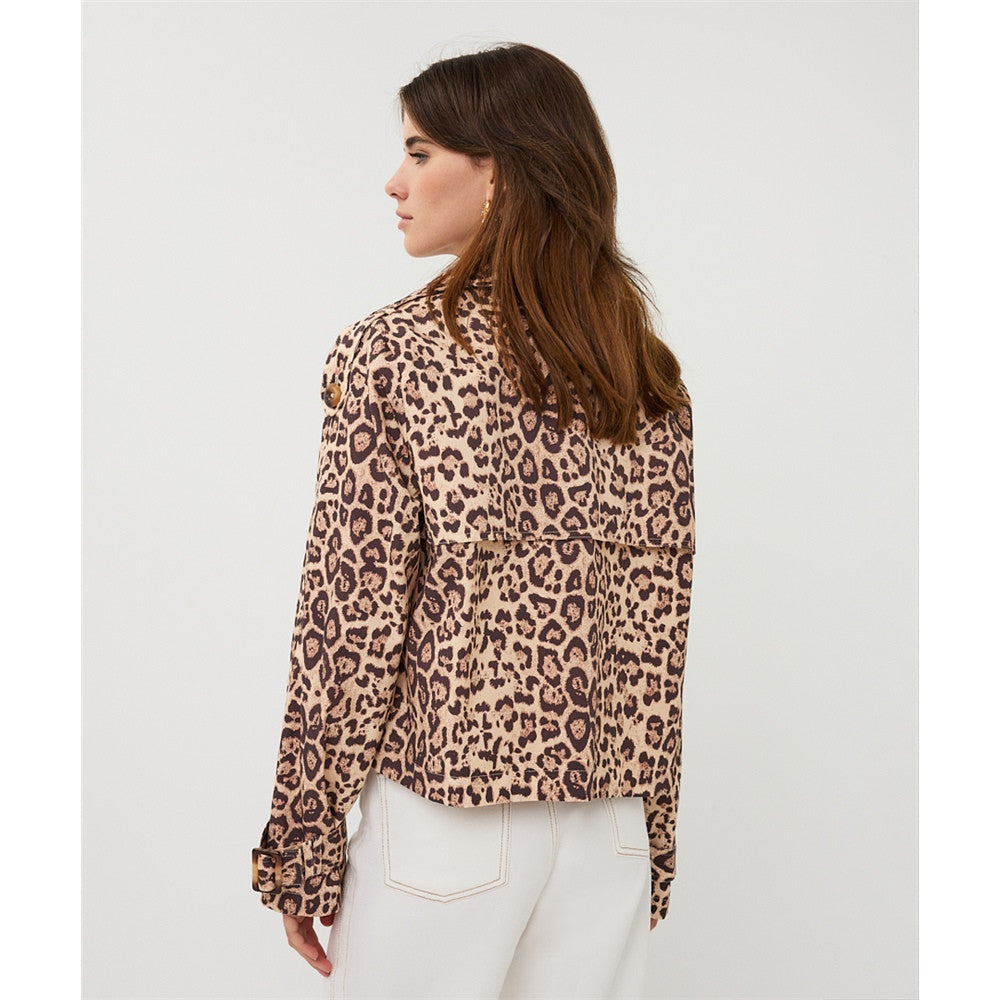 Veste courte léopard