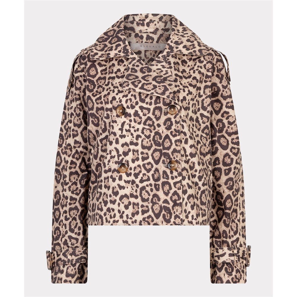 Veste courte léopard