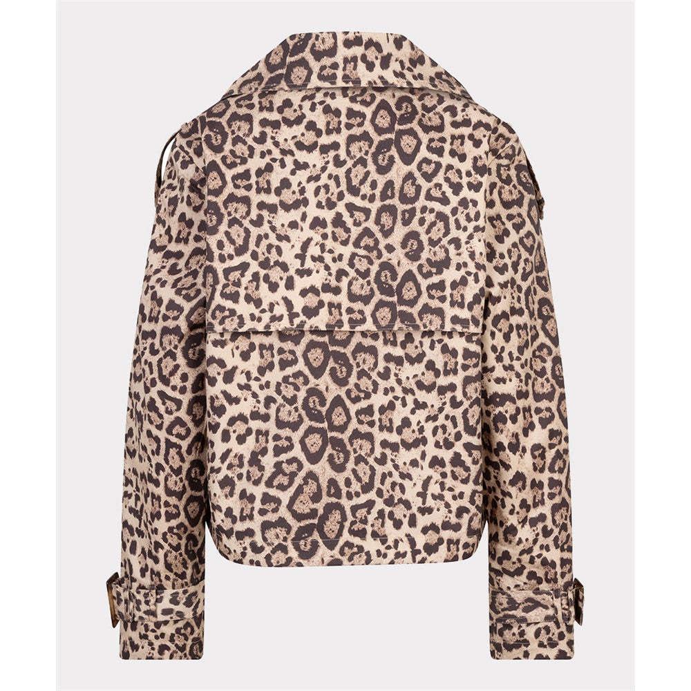 Veste courte léopard