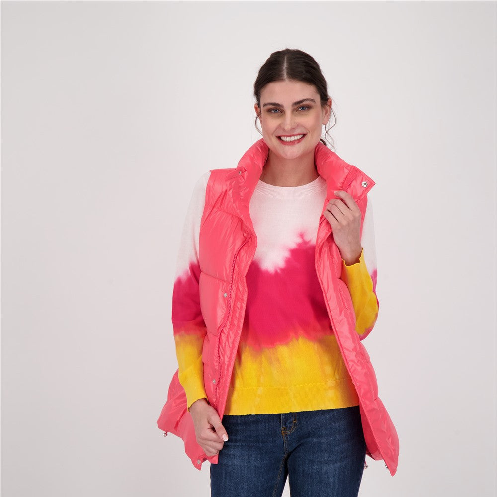 Veste doudoune à col haut - Taille : XSMALL - Couleur : Fuschia