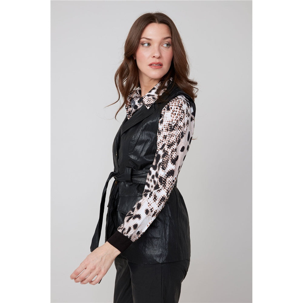 Veste en cuir vegan