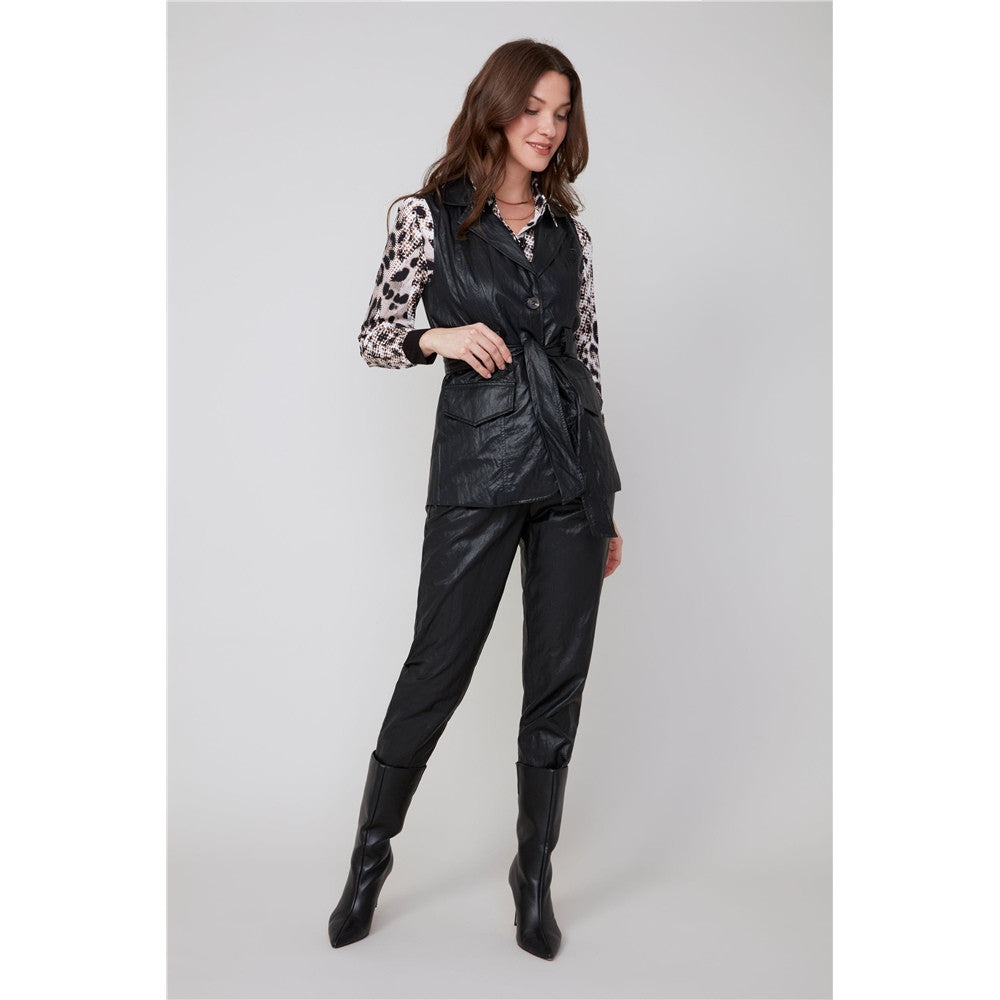 Veste en cuir vegan
