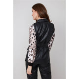 Veste en cuir vegan