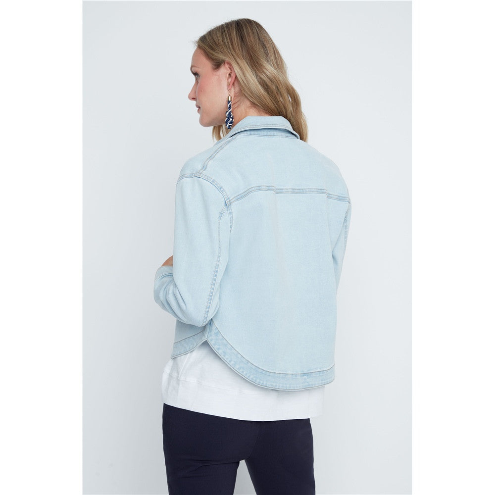 Veste en denim à boutons