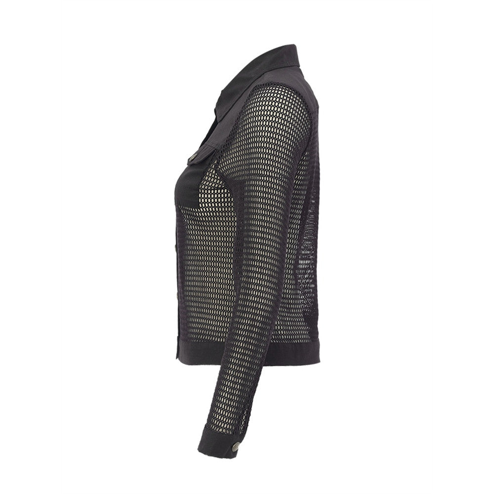 Veste en filet structurée