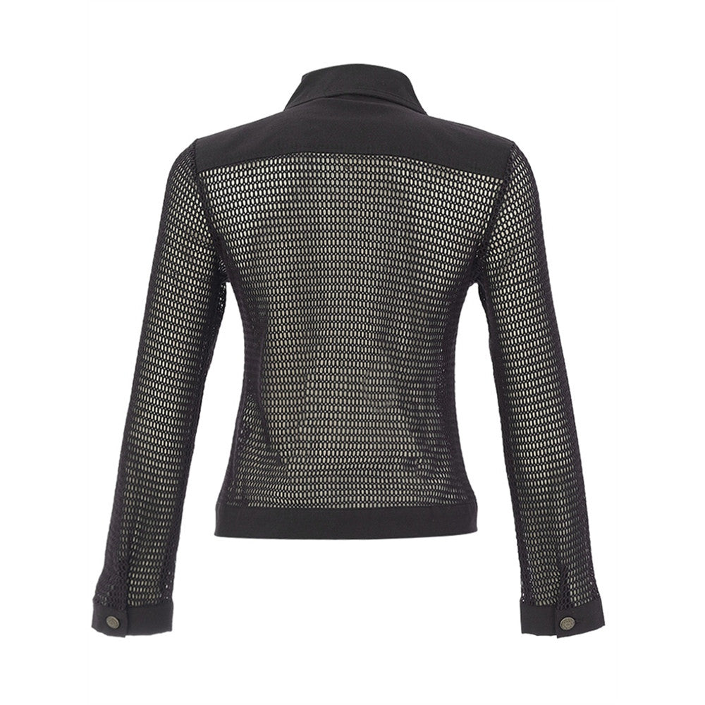 Veste en filet structurée