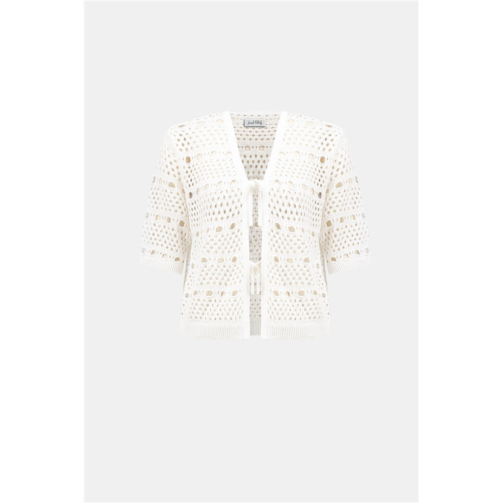 Veste en maille ajourée en viscose