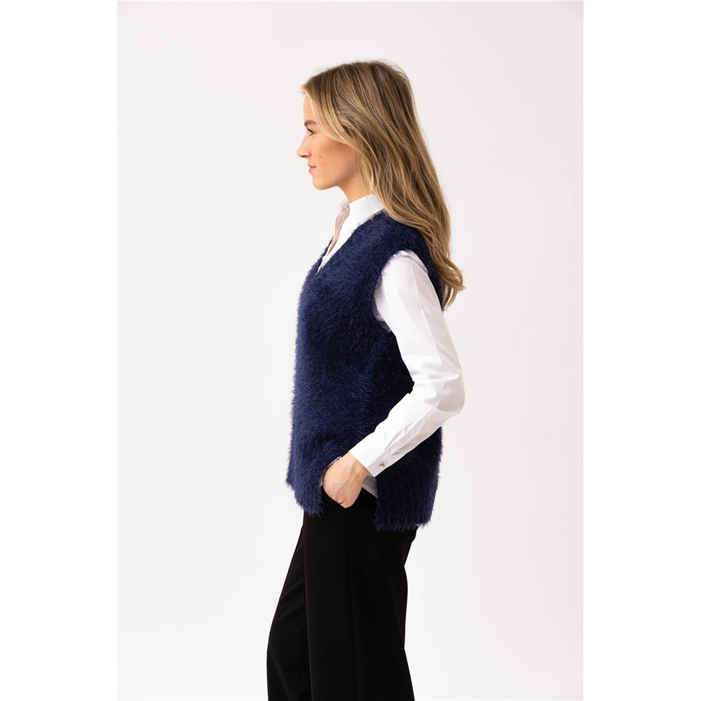 Veste en tissu duveteux