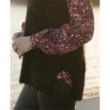 Veste en tissu duveteux