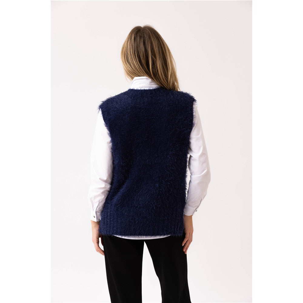 Veste en tissu duveteux