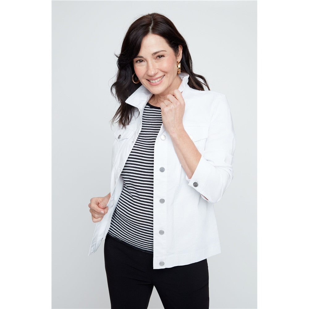 Veste extensible à boutons - Taille : MEDIUM - Couleur : Blanc