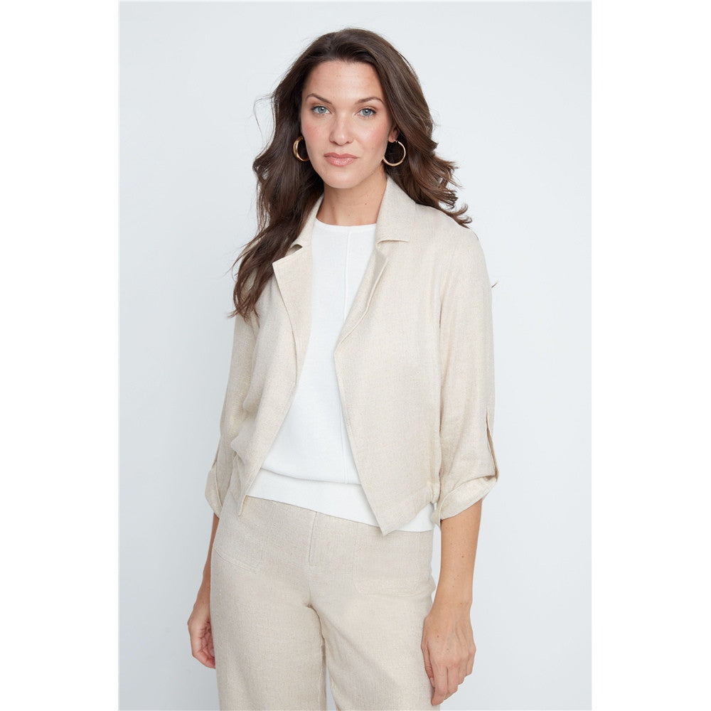Veste léger effet lin - Taille : SMALL - Couleur : Or