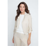 Veste léger effet lin - Taille : SMALL - Couleur : Or