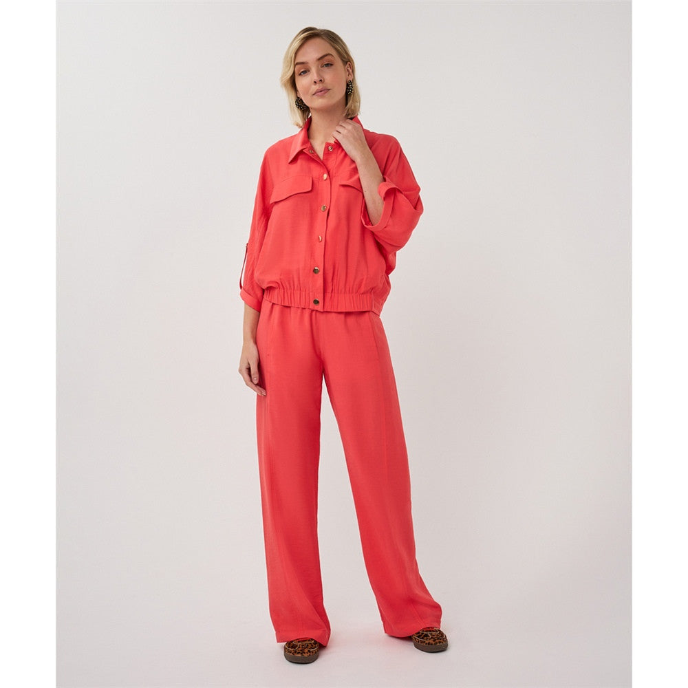 Veste manches courtes et boutons
